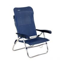 Silla playa 7P multifibra azul