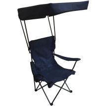 Silla plegable con parasol sunrise Azul - Terre Jardin