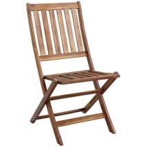 Silla plegable de madera para exterior ahorra espacio resistente mod.Diana