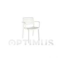Sillon con brazos polipropileno wind blanco - 04563.P17