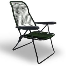 Silla reclinable Lipari cordón en pvc color verde