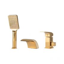 Desconocido - Silla Robinet De Baignoire en Laiton sur plage 3 trous, Dore