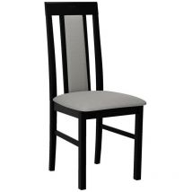 Mobilier1 - Silla Victorville 165, Negro, 96x43x40cm, Tapiz, De madera, Madera, Muebles ya montados - Negro