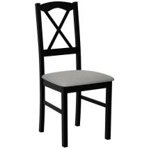 Mobilier1 - Silla Victorville 174, Negro, 91x43x40cm, Tapiz, De madera, Madera, Muebles ya montados
