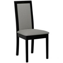 Mobilier1 - Silla Victorville 343, Negro, 93x47x53cm, Tapiz, De madera, Madera