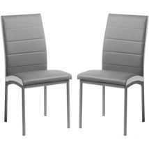 Pack 2 Sillas Meli de Comedor Estilo Contemporáneo Salón Cocina Polipiel Modernas 92x54x45 cm