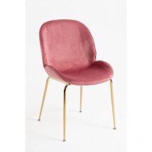 Cadeaux Miguel - Sillas Comedor - Silla Bille Golden Terciopelo - Rosa