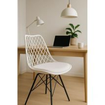 Sillas Comedor - Silla Iron Mima - Blanco