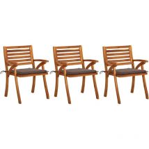 Prolenta Premium - Furniture Limited - Sillas de comedor jardín y cojines 3 uds