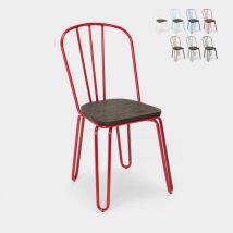 Ahd Amazing Home Design - sillas de cocina de acero industrial para bar ferrum - Rojo