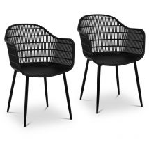 Fromm&starck - Silla - set de 2 - hasta 150 kg - asiento de 45 x 44 cm - negra