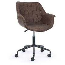 Sillón de oficina Joshua marrón
