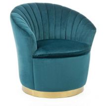 Sillón Gilles concha efecto terciopelo