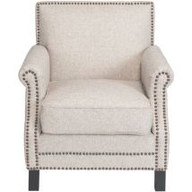 Signature - Sillón de tejido tramado lino L72 cm - hector