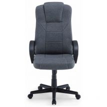 Adec - Sillón despacho giratorio Henry tejido bali gris marengo, 118-126cm(alto) 64cm(ancho) 64cm(fondo).