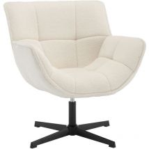 Wahson Office Chairs - Sillón en Piel sintética Sillón Giratorio con Respaldo cómodo para el Dormitorio Sala de Estar, Blanco, Wahson