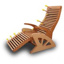 Holl's Fauteuil Relaxation Alto Confort - Wellness - Abeto - 158x110x60cm - Asiento y respaldo regulables