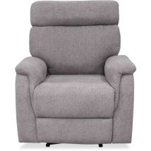 Hm-actually - Sillón relax manual Texas tapizado tierra, 82cm(Ancho) 96cm(Fondo) 102cm(Alto)