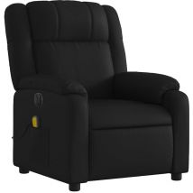 Décoshop26 - Sillón relax tv función masaje reclinable eléctrico 6 puntos de masaje en pvc negro DEC027219