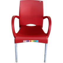 Atlas - sillon resina alumnio ourika rojo , Sillón resina aluminio Ourika rojoFabricado en resina de alta calidadApto para exterioresFácil
