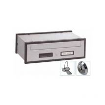 Casellario Orizzontale con portina in Alluminio Silver Anteriore 30-501 Silmec