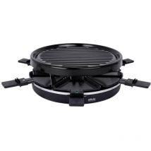 Pk-r 066 Raclette Rivestimento antiaderente, Protezione da surriscaldamento, 6 vaschette, Spia luminosa - Silva Homeline