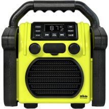Br 230 bt neon-gelb Baustellenradio fm usb, Bluetooth Weckfunktion, Akku-Ladefunkt - Silva Schneider