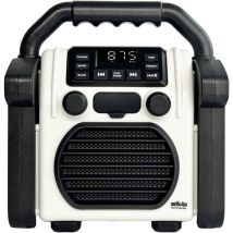 Br 230 bt offwhite Baustellenradio fm usb, Bluetooth Weckfunktion, Akku-Ladefunkti - Silva Schneider