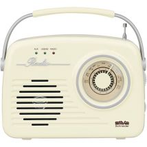 Silva Schneider - Mono 1965 Radio portative fm aux, usb rechargeable beige Q144222
