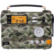 Silva Schneider SOS 223 BT Radio d'urgence FM, AM, ondes courtes (OC) radio d'urgence, AUX, HF, FM, MF, USB manivelle, lampe de lecture, rechargeable
