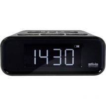 Silva Schneider - ur 4200 bt Radio-réveil fm fm, Bluetooth fonction réveil, fonction de charge de la batterie, rechargeable noir A759222