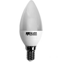 Ampoule led décorative Silver bougie électronique 6w=65w - e14 - 5000k - 550 lm - lumière extra chaude - a+
