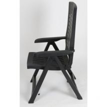 Silver Klappstuhl Holzoptik Kunststoff Campingstuhl Garten Lehner Verstellbar