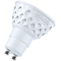 Multi led bulb silver electronic eco dichroic 4w=40w - gu10 - 3.000k - 120o - 390lm - warm light - a+