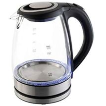 Silver Style - Bouilloire Sans Fil 1.7l 2000w Verre/noir 002031