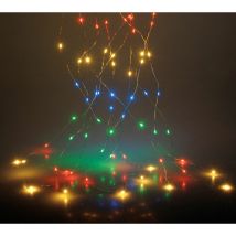 Draht Lichterkette multicolor - bunt / 300 led - Deko Weihnachts Leuchtdraht mehrfarbig für Außen Outdoor