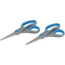 Silverline 2 x Universal Edelstahlschere 130 mm – Edelstahl – 0,07 kg pro Schere – 0,02 m Höhe – 0,2 m Breite – 0,1 m Länge