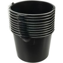 Silverline – 10 x Mehrzweckeimer 12 Liter – Polypropylen – 12 l