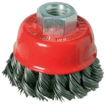 Oc-pro - Stahldraht-Topfbürste, gezopft 100 mm