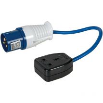 Convertitore spina/presa (spina 16 A-presa 13 a) Spina 16 a a presa 13 a