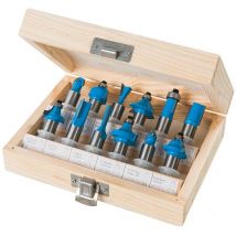 Set di frese tct 12 mm 12 p.zi 12 mm