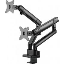 Silverstone - ARM25- Double Bras de Moniteur avec Conception à Ressort mécanique et possibilité de réglage Polyvalente, SST-ARM25