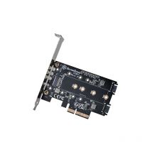 Silverstone - SST-ECM27 - Carte Adaptateur NVMe 1 Emplacement et 2 emplacements sata M.2 ssd vers pci-e x4