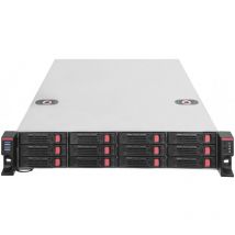 Silverstone - Technology RM22-312, Châssis de Stockage à Montage en Rack pour Disque Dur/SSD 2,5'/3,5' 12 Baies 2U avec Interface Mini-SAS hd