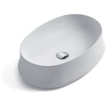 Simas - Lavabo Da Appoggio Ovale Sharp Bianco