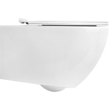 Simas - Sedile Coprivaso Vignoni Con Cerniere Rallentate Bianco