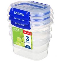 Sistema - Pack recipientes herméticos Klip It+ 3x400 ml