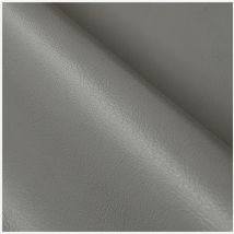 Similicuir Au Mètre H140 Similicuir Tissu d'Ameublement Faux Cuir - Gris