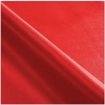 Similicuir Au Mètre H140 Similicuir Tissu d'Ameublement Faux Cuir - Rouge