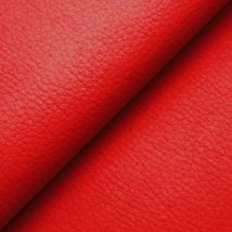 Similicuir Doux Revêtement Coussins Canapés Chaises Hydrofuge Rugueux Rouge - 140x30 cm